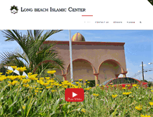 Tablet Screenshot of longbeachislamiccenter.com